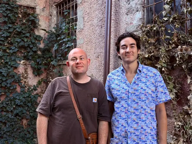 Two men posing for a photo.