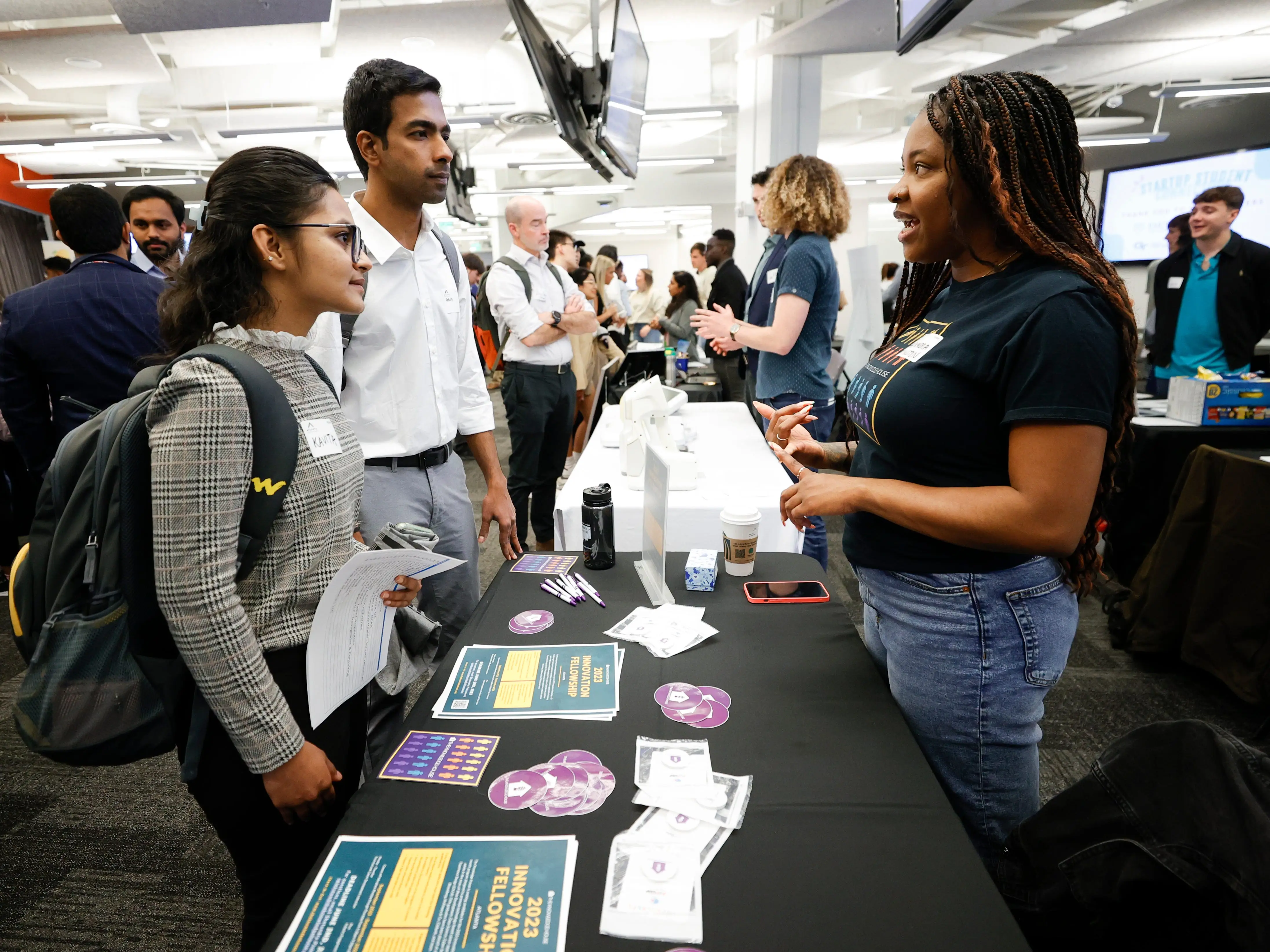 Students at a job fair in Georgia