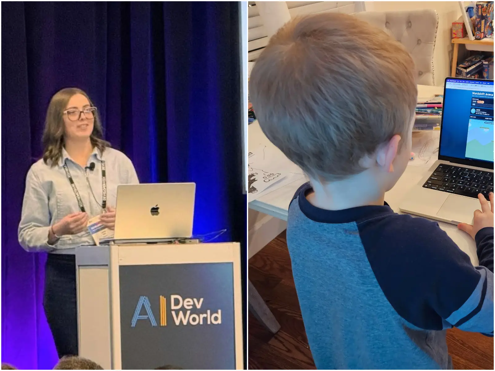 Mom and 5-year-old son