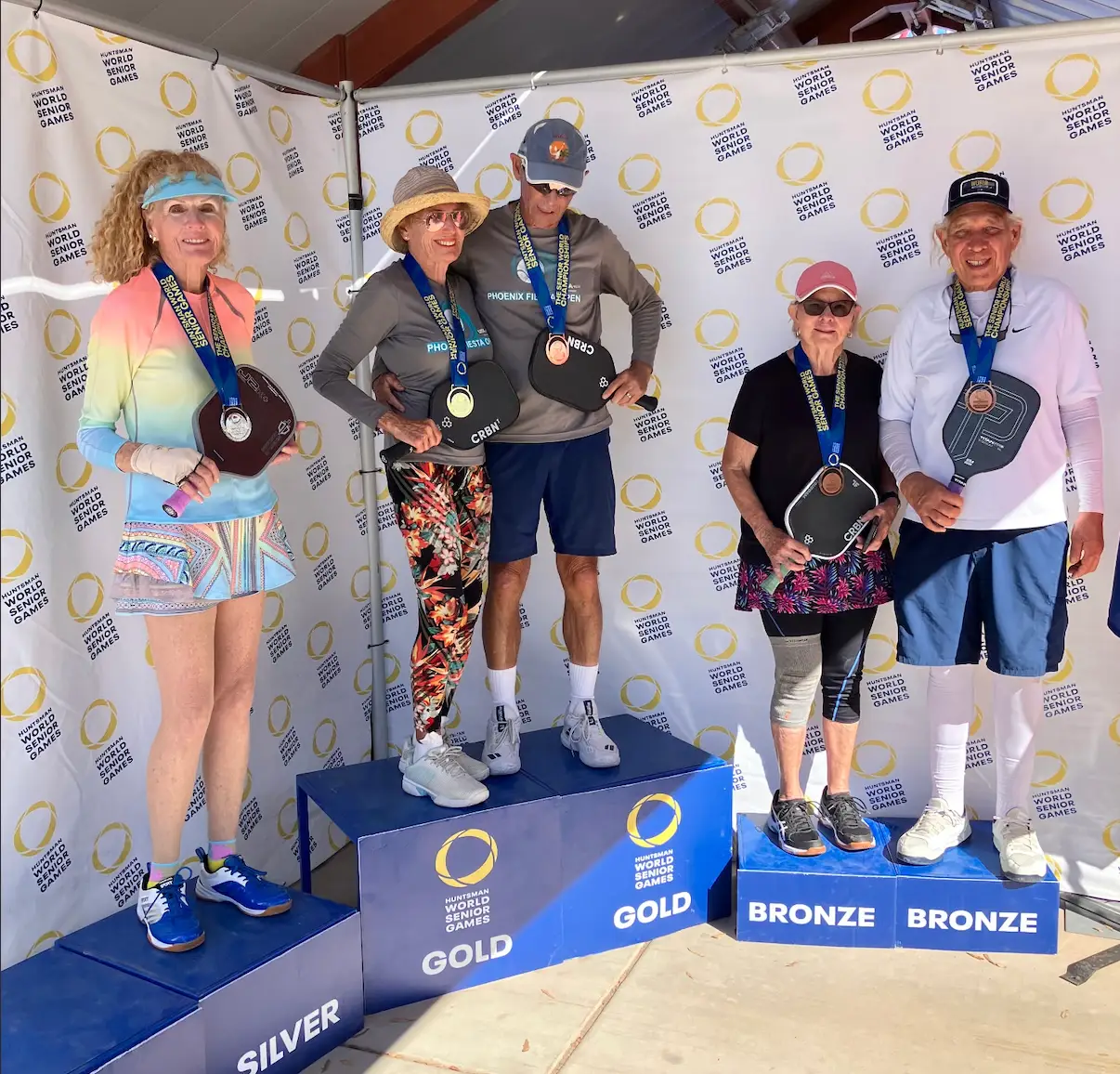 2025 Huntsman Senior World Games podium finishers.