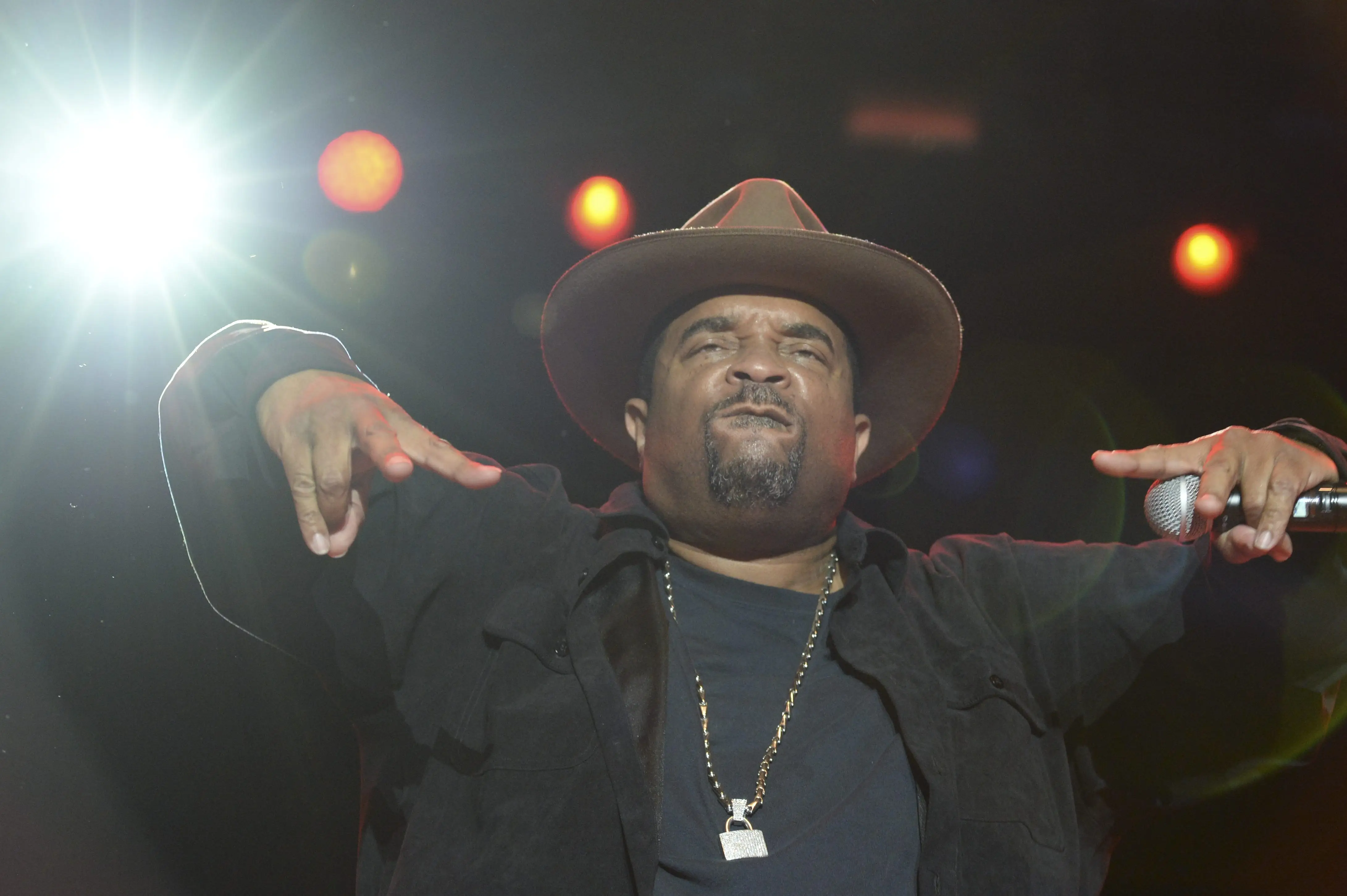 Sir Mix-a-lot performs in concert at the Puyallup Fair in Puyallup, WA.