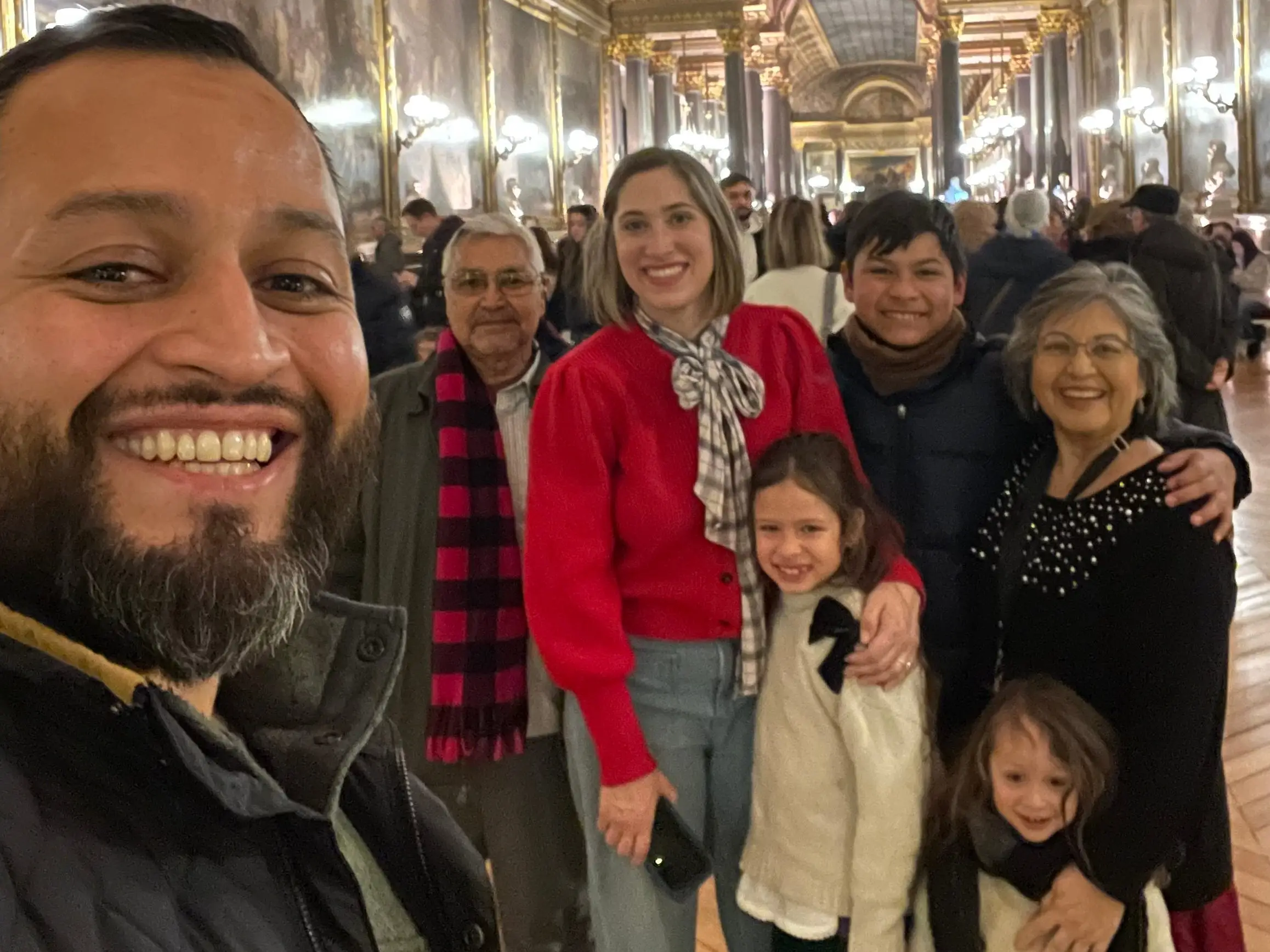 The author and her family in Paris.