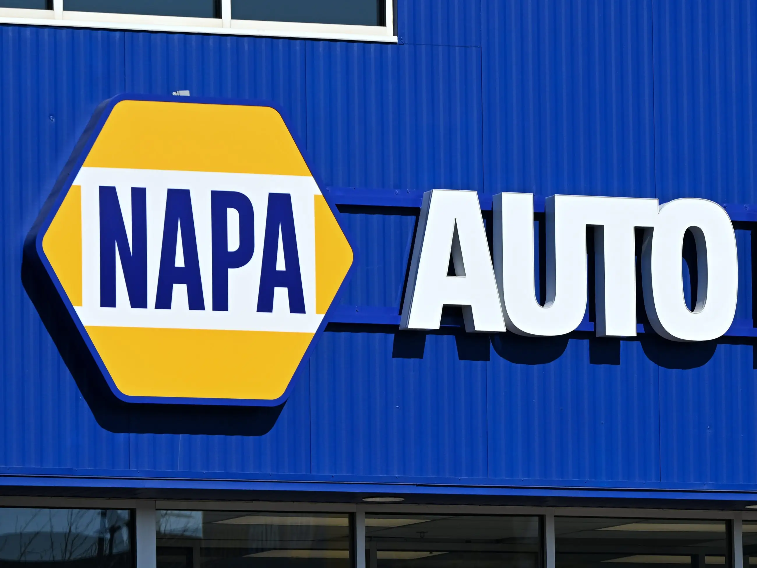 NAPA Auto Parts store in Edmonton, Alberta, Canada, on March 22, 2025.