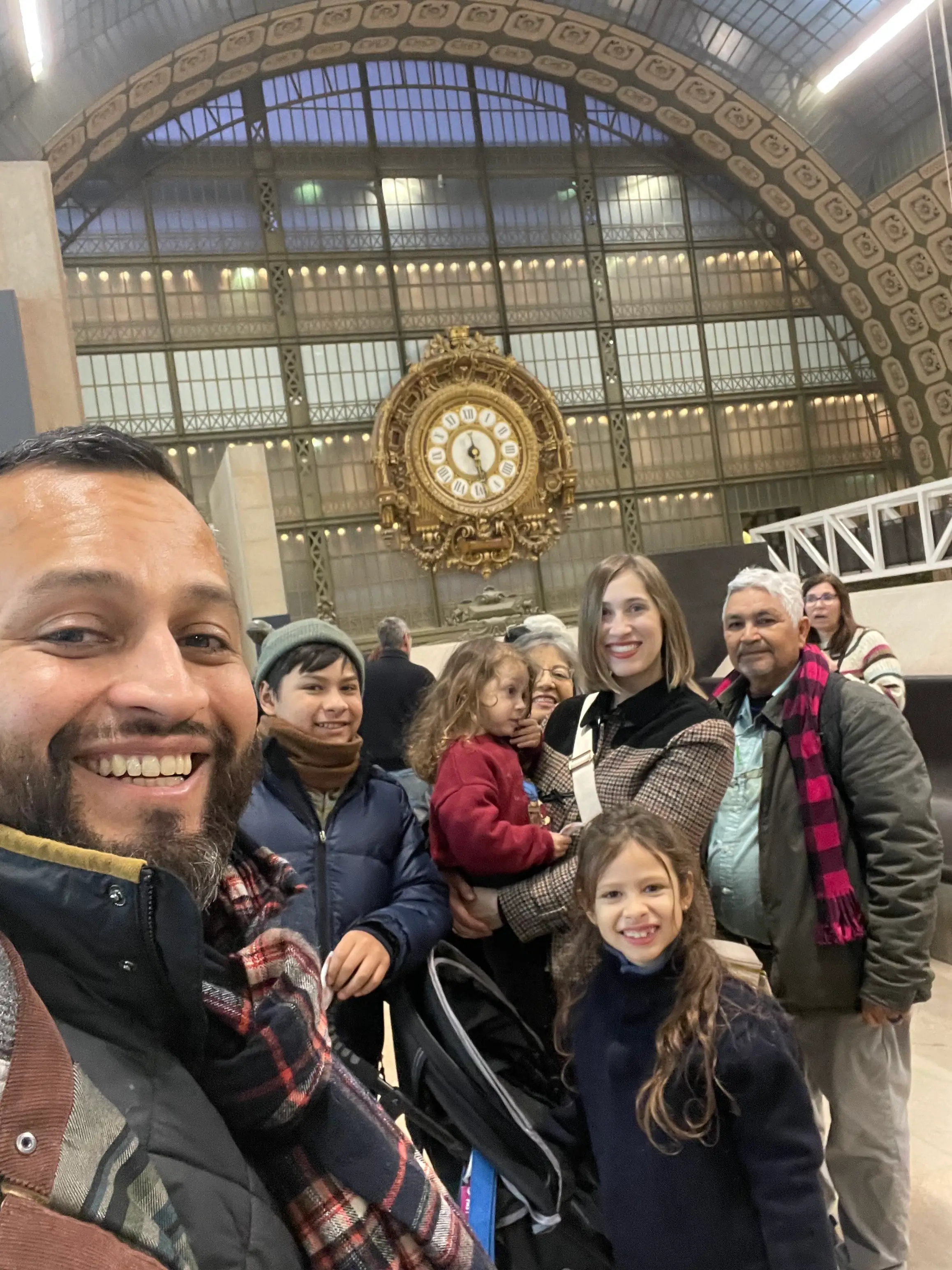 The author and her family in Paris.