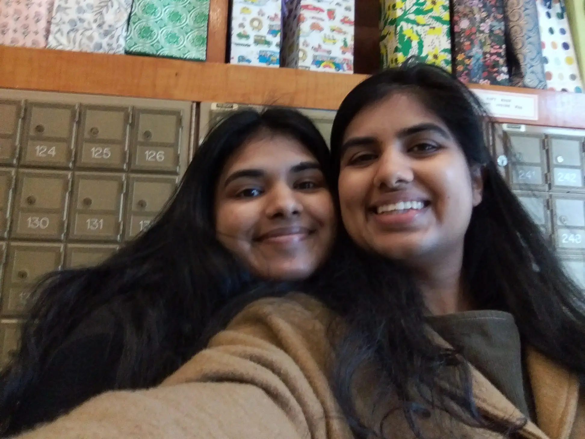 Maneesha Panja with her sister