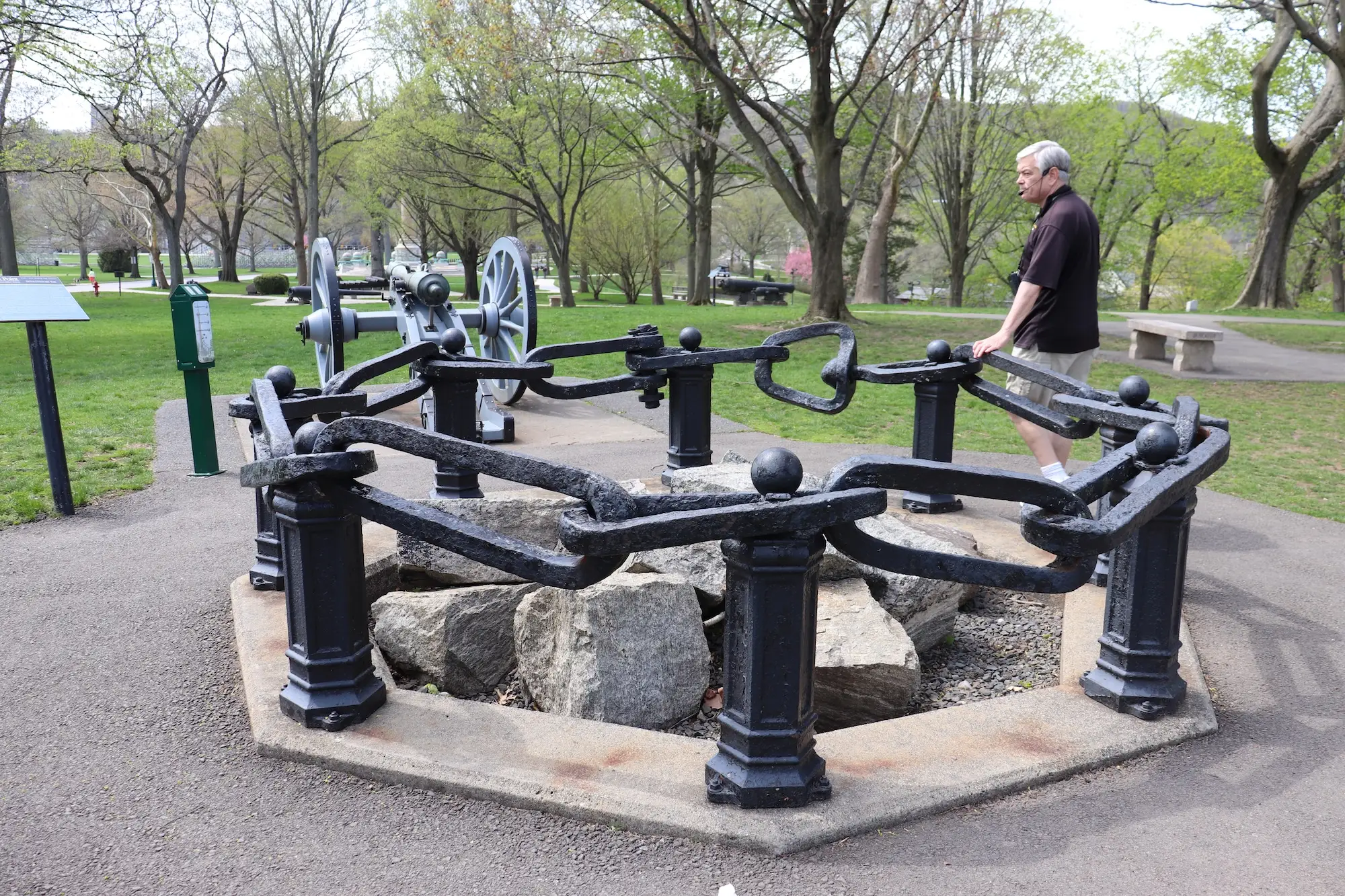 The Hudson River Chains at Trophy Point.