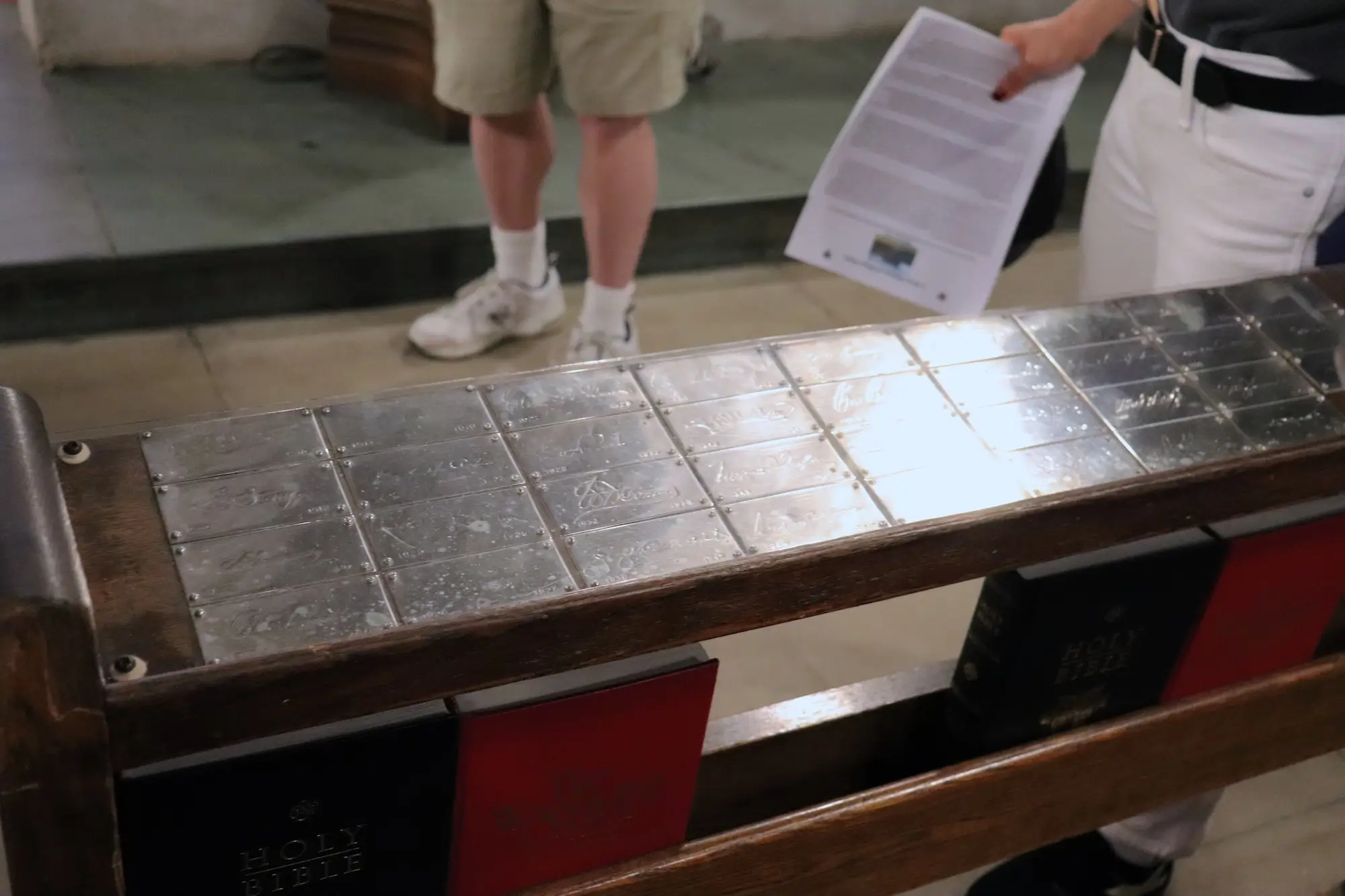 The pew reserved for West Point's superintendent.