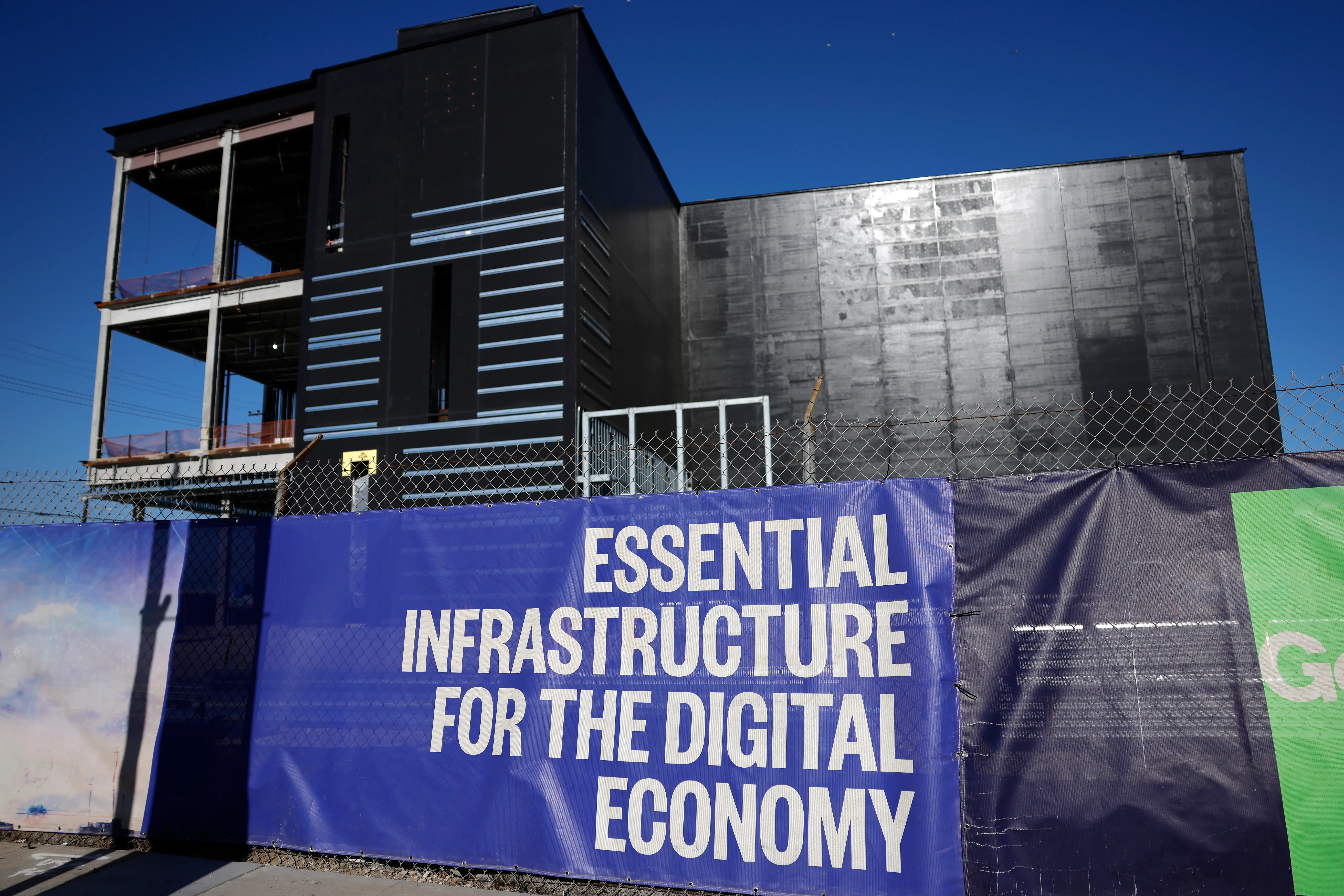A view of a 49.5 megawatt three-level data center under construction on April 14, 2026 in Vernon, California. A surge in demand for AI infrastructure is fueling a boom in data centers across the country and around the globe. (Photo by Mario Tama/Getty Images)