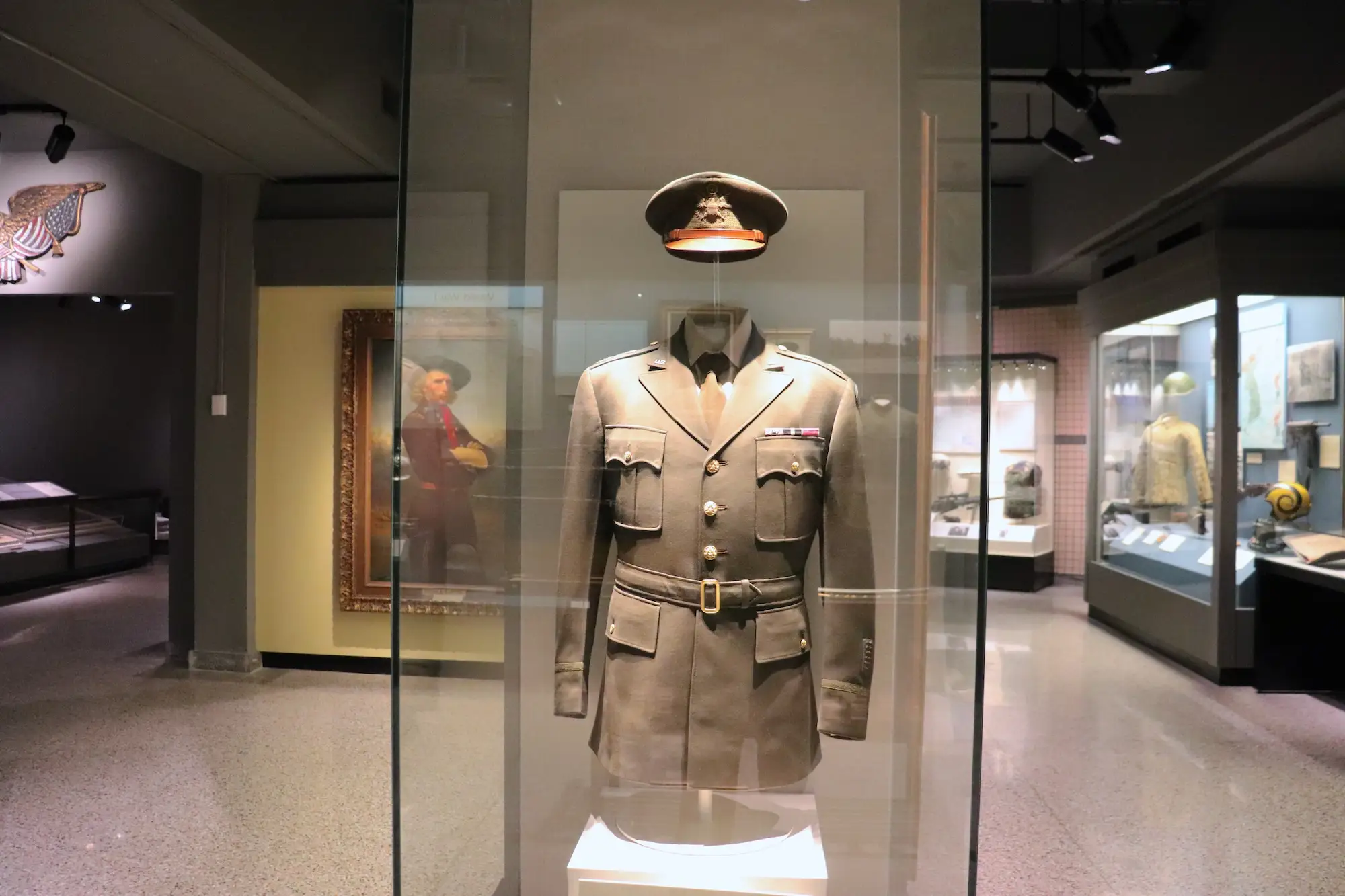 President Dwight D. Eisenhower's military uniform at the West Point Museum.