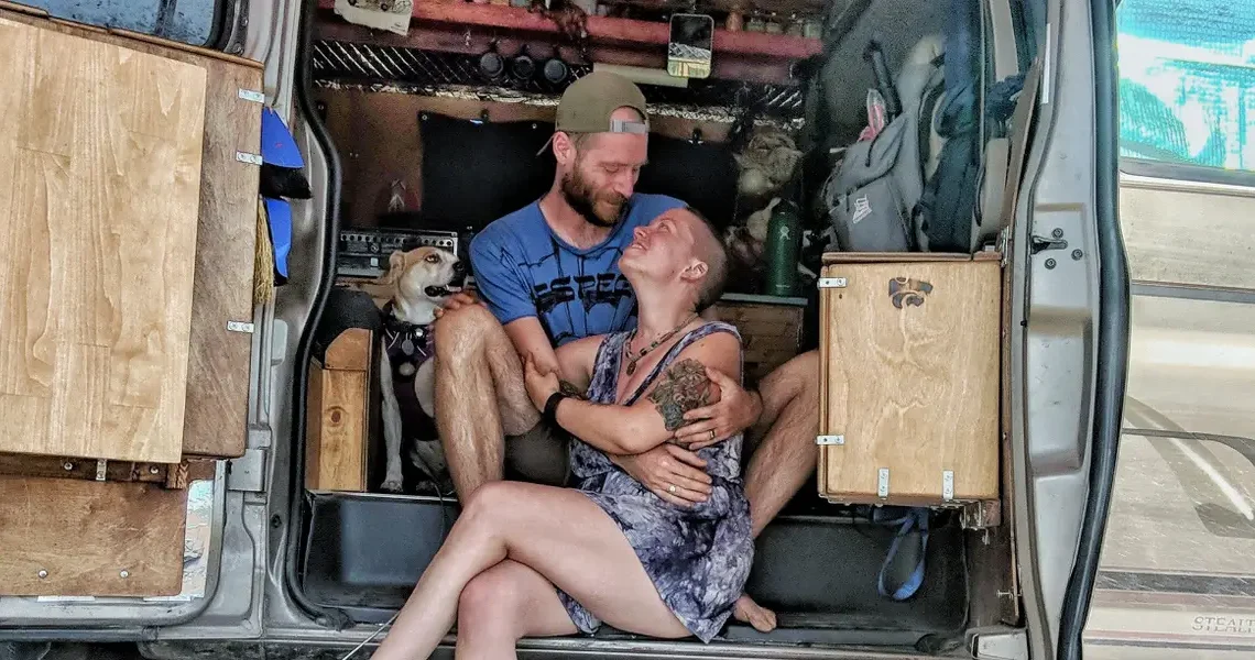 My partner and I lived in a camper van for 3 years before I had an unexpected pregnancy. It changed everything for us.
