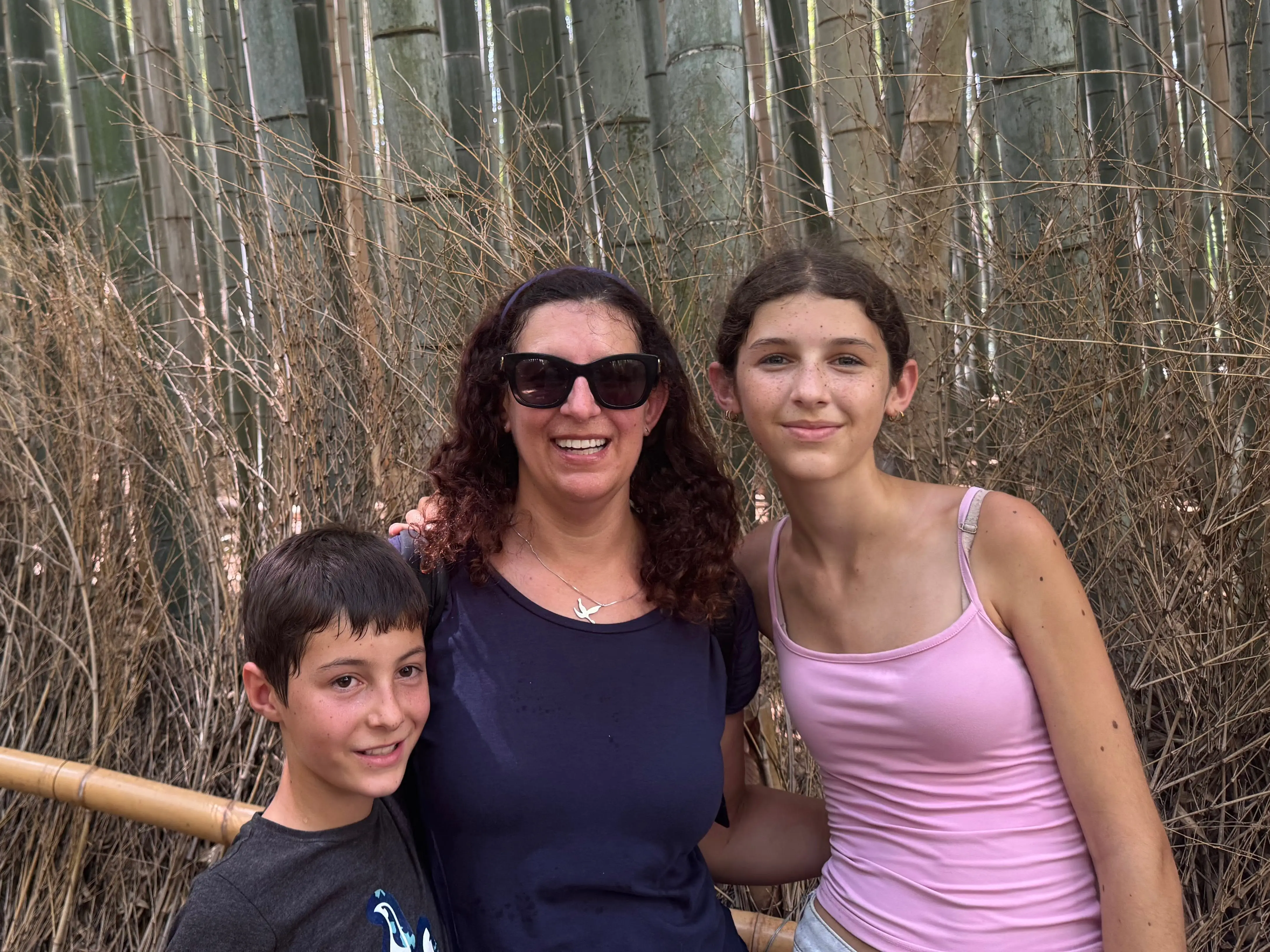 The author with two of her children.