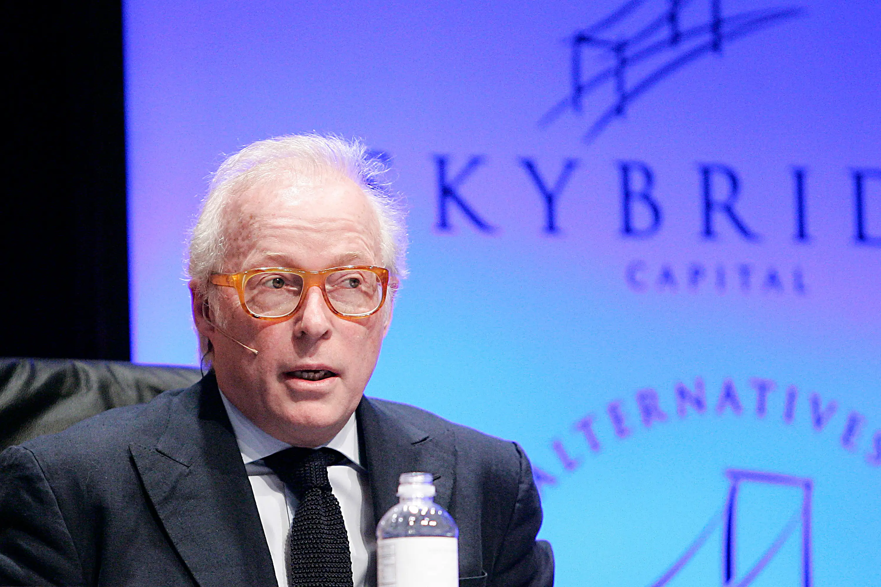 Millennium founder Izzy Englander speaks at a conference.