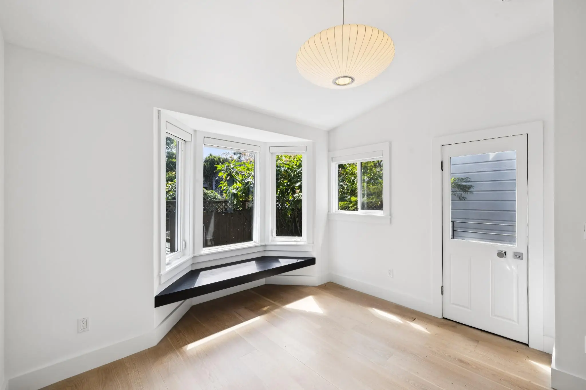 The unit has both Victorian and modern features.