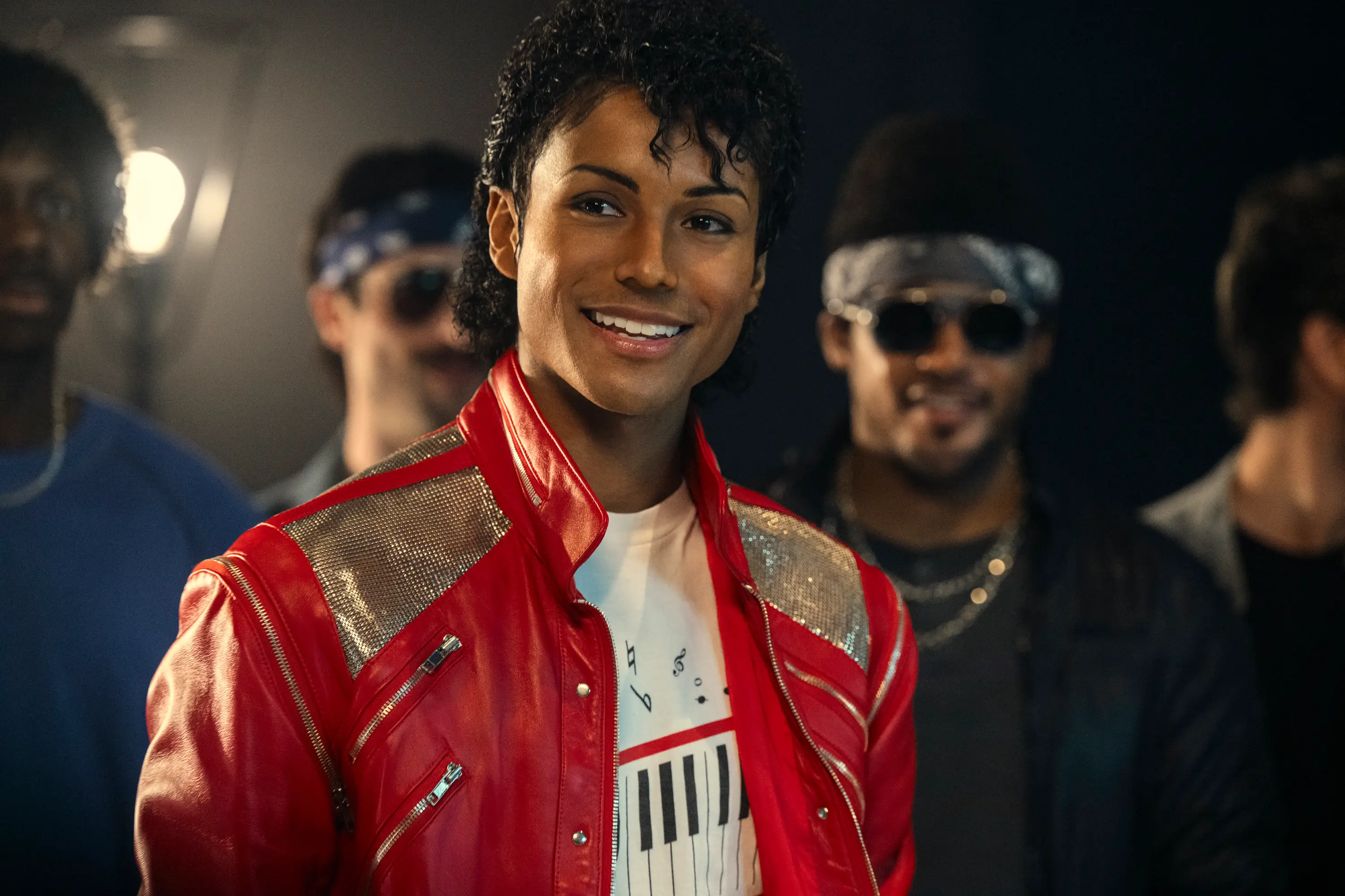 Jaafar Jackson dressed as Michael Jackson in Thriller