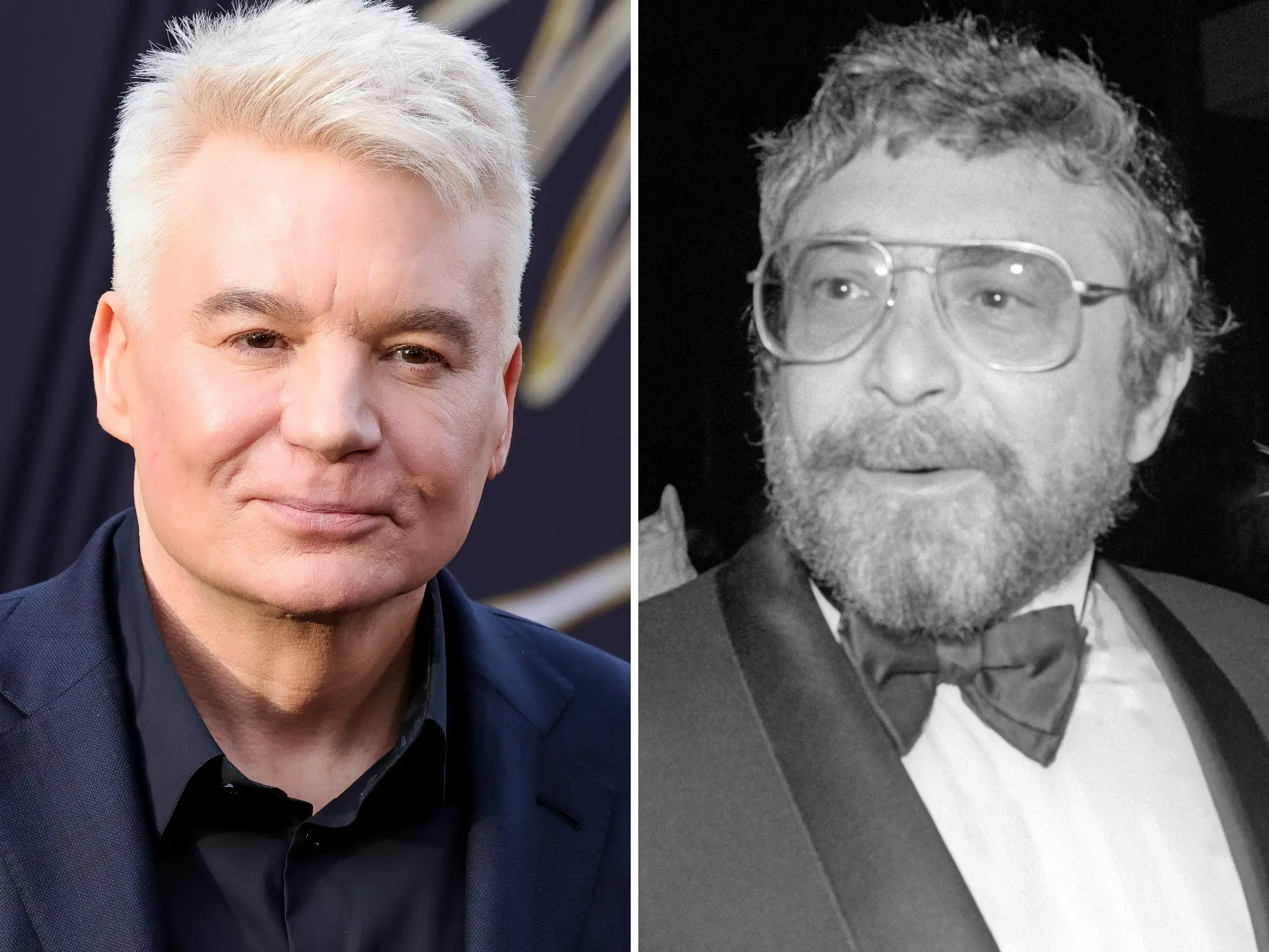 Mike Myers and Walter Yetnikoff side by side