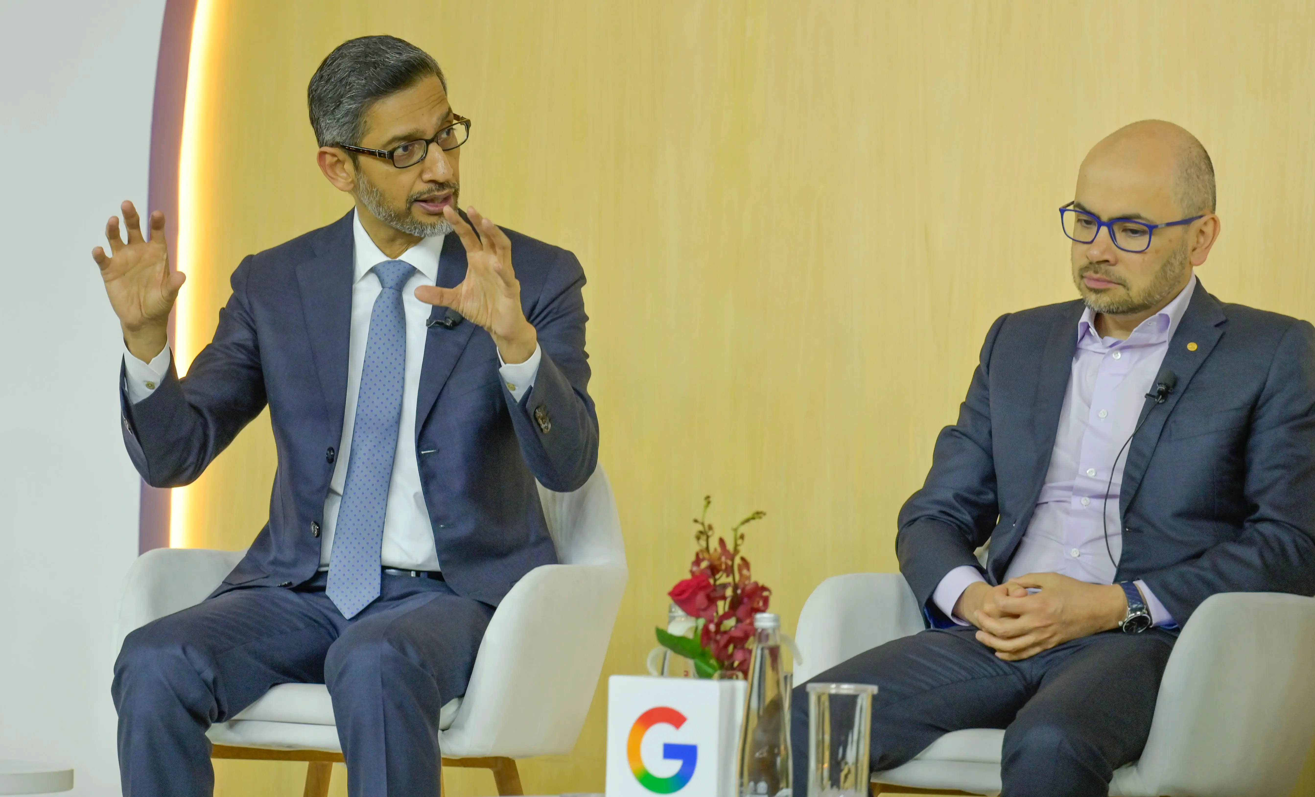 Google CEO Sundar Pichai and Google DeepMind CEO Demis Hassabis
