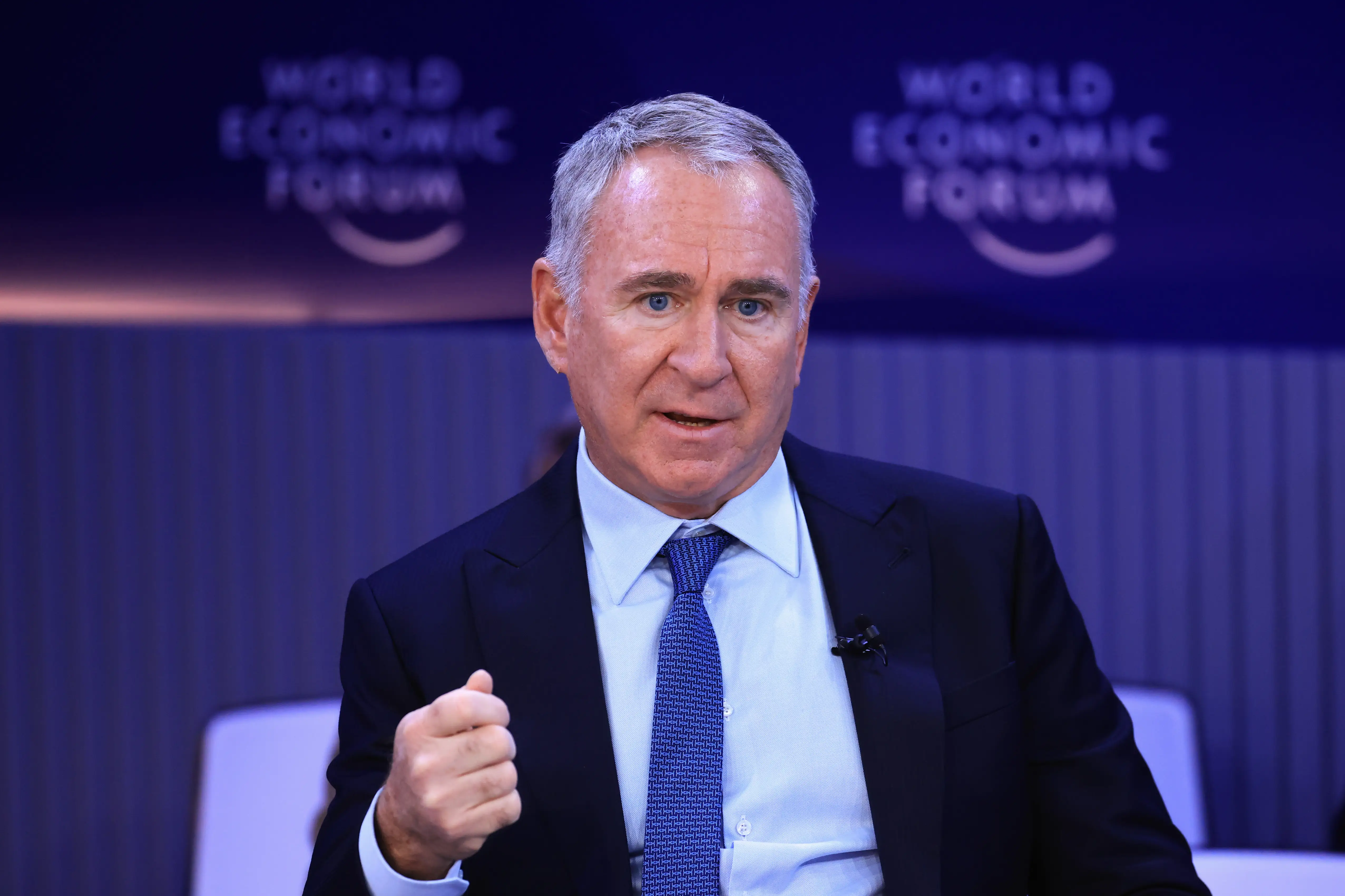 Citadel CEO Ken Griffin speaking at the World Economic Forum.