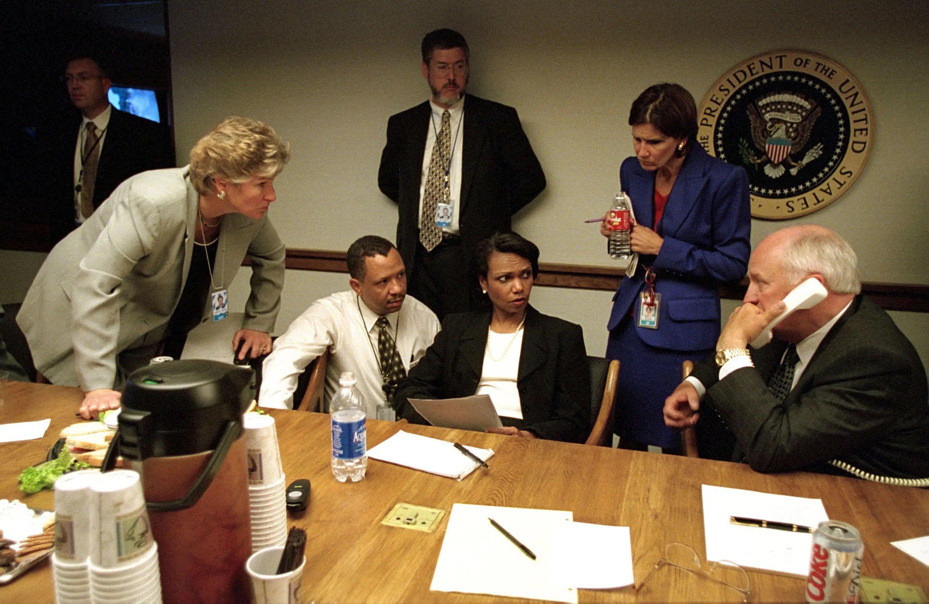 The Presidential Emergency Operations Center on September 11, 2001.