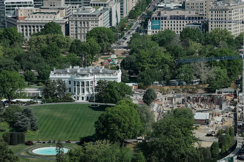 White House ballroom renovations.