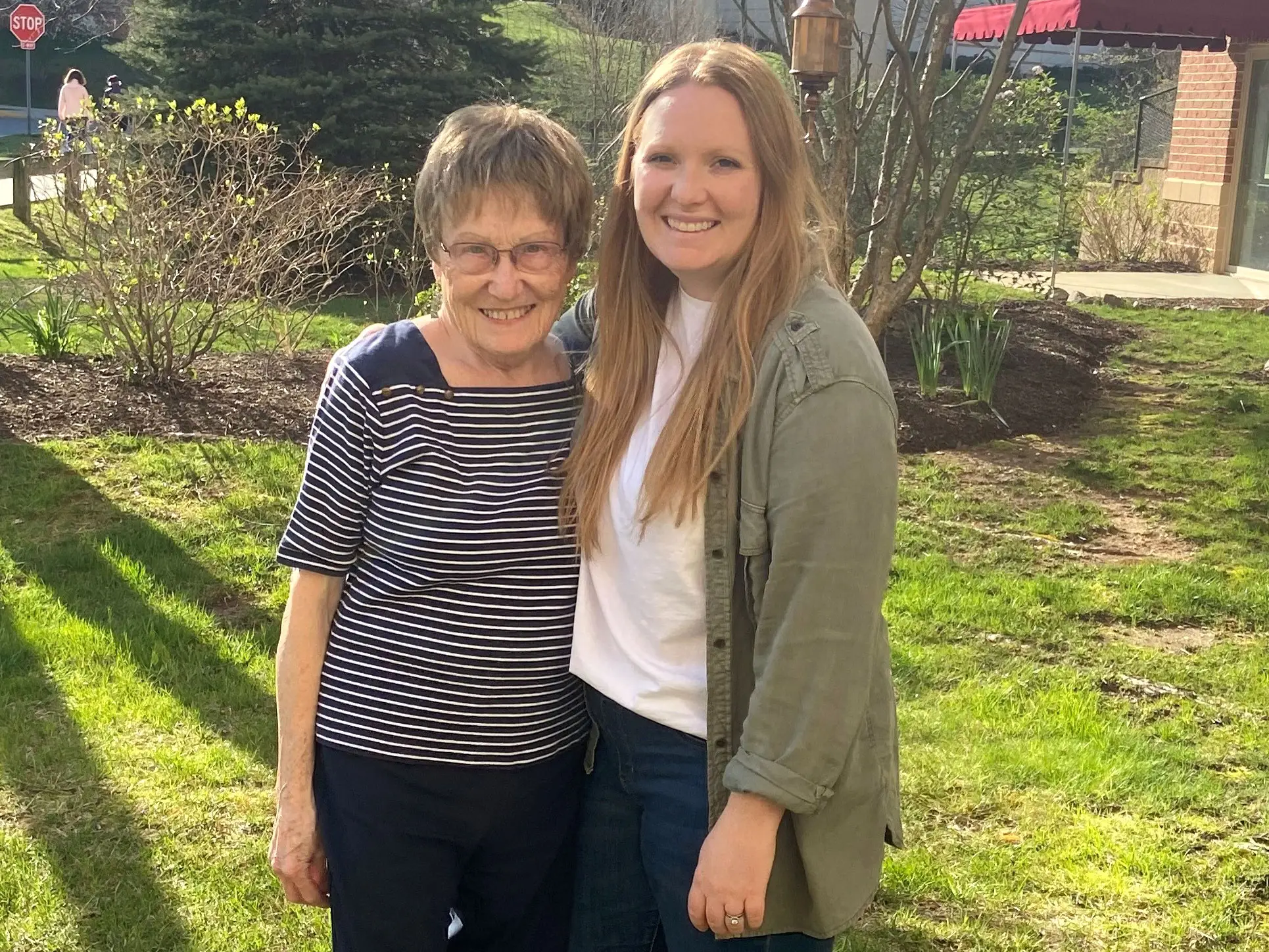 A photo of Taylor and her grandmother.