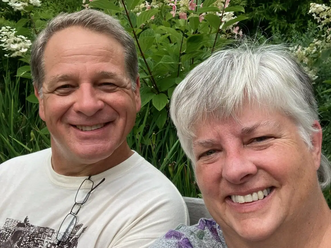 Harry Jone with his wife