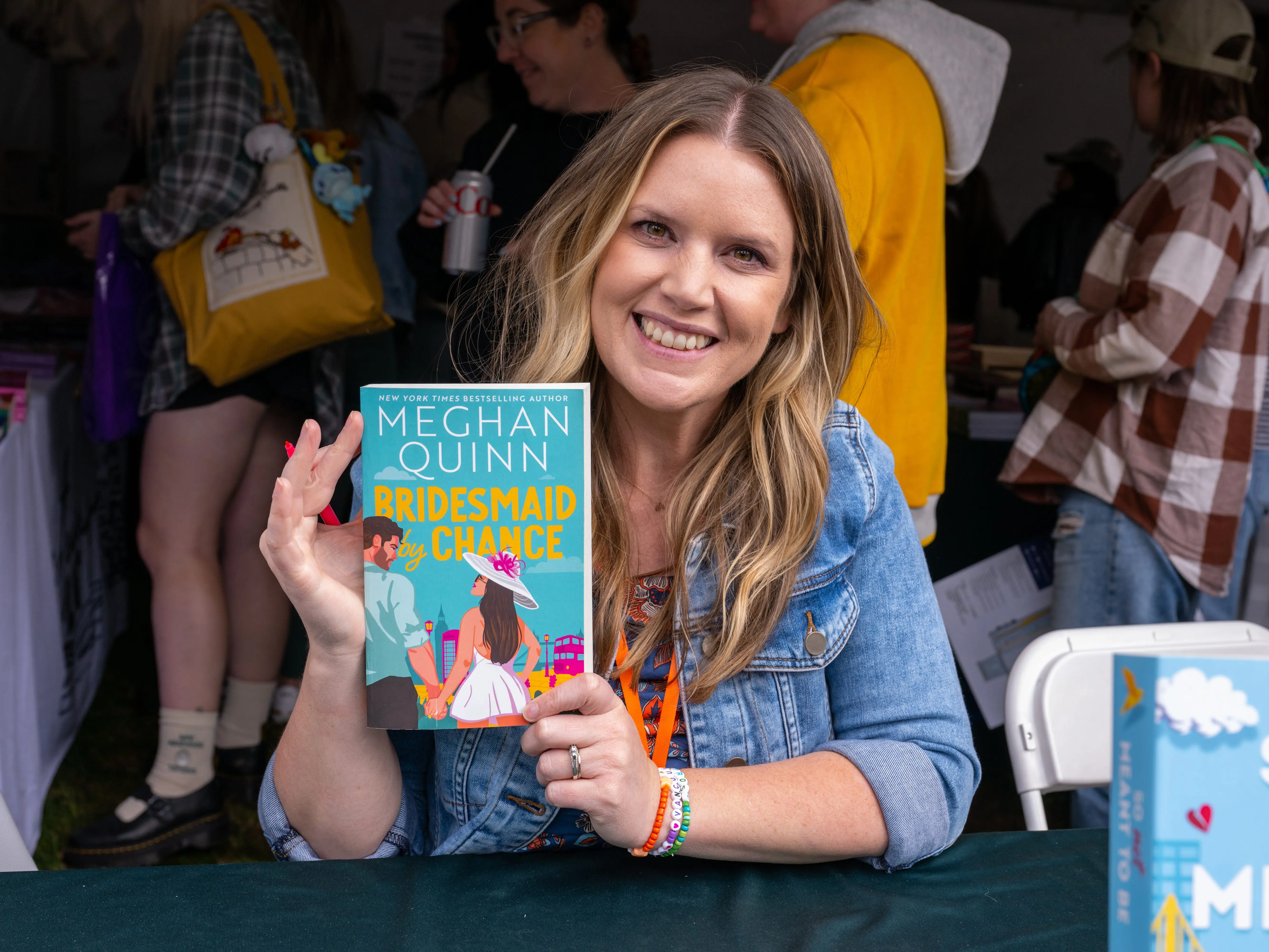 Meghan Quinn attends the Los Angeles Times Festival of Books in April 2025.