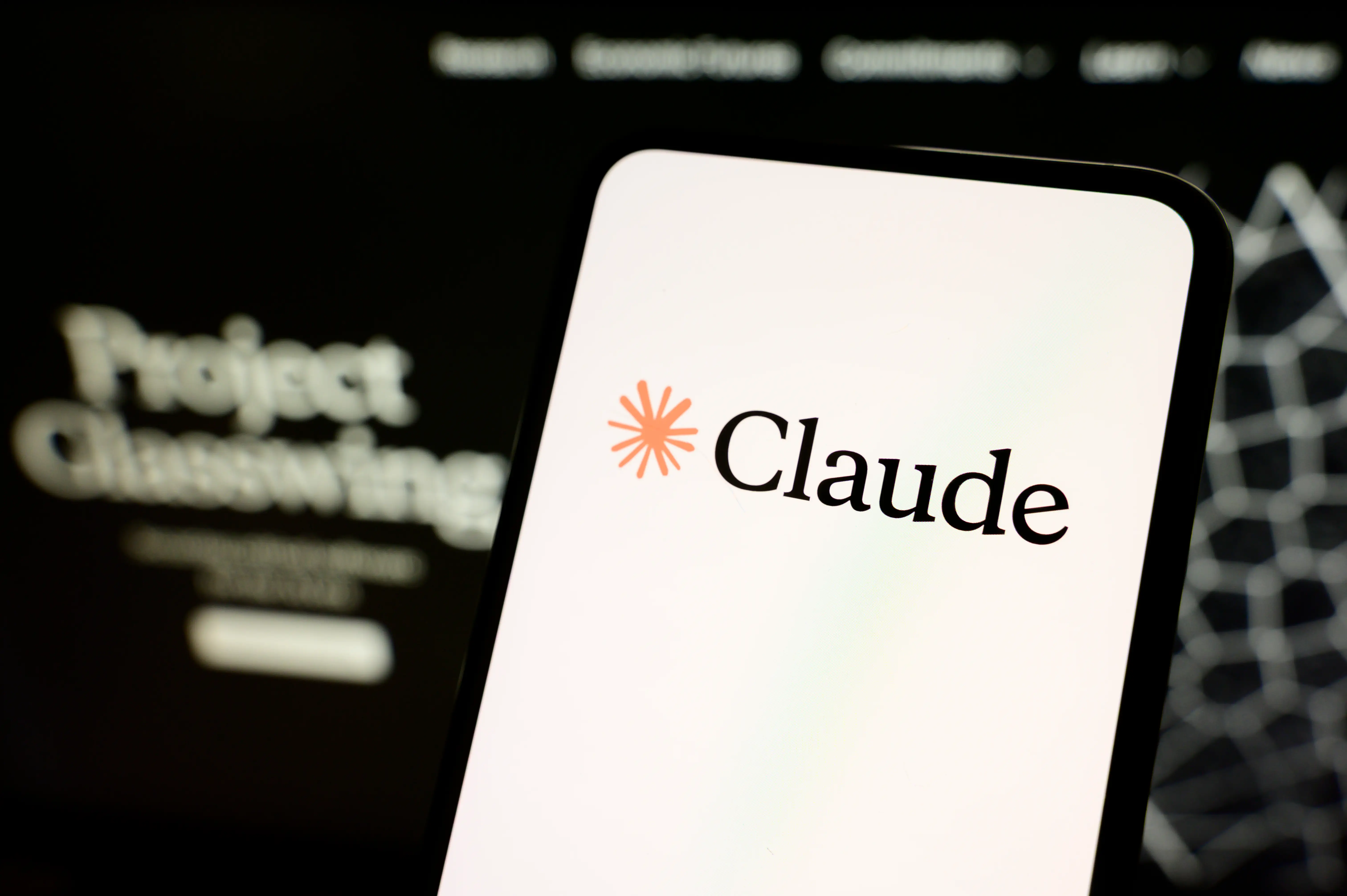 Claude logo on iPhone