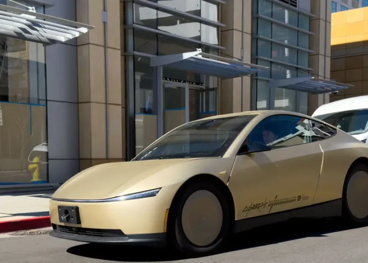 Watch the Cybercab robotaxi roll off Tesla’s production line