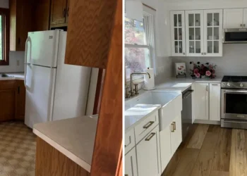 We transformed our dated, dark kitchen into a bright, open-concept space — it turned out even better than I expected