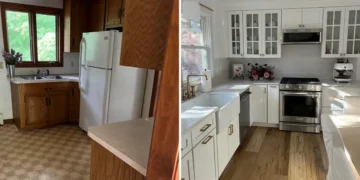 We transformed our dated, dark kitchen into a bright, open-concept space — it turned out even better than I expected