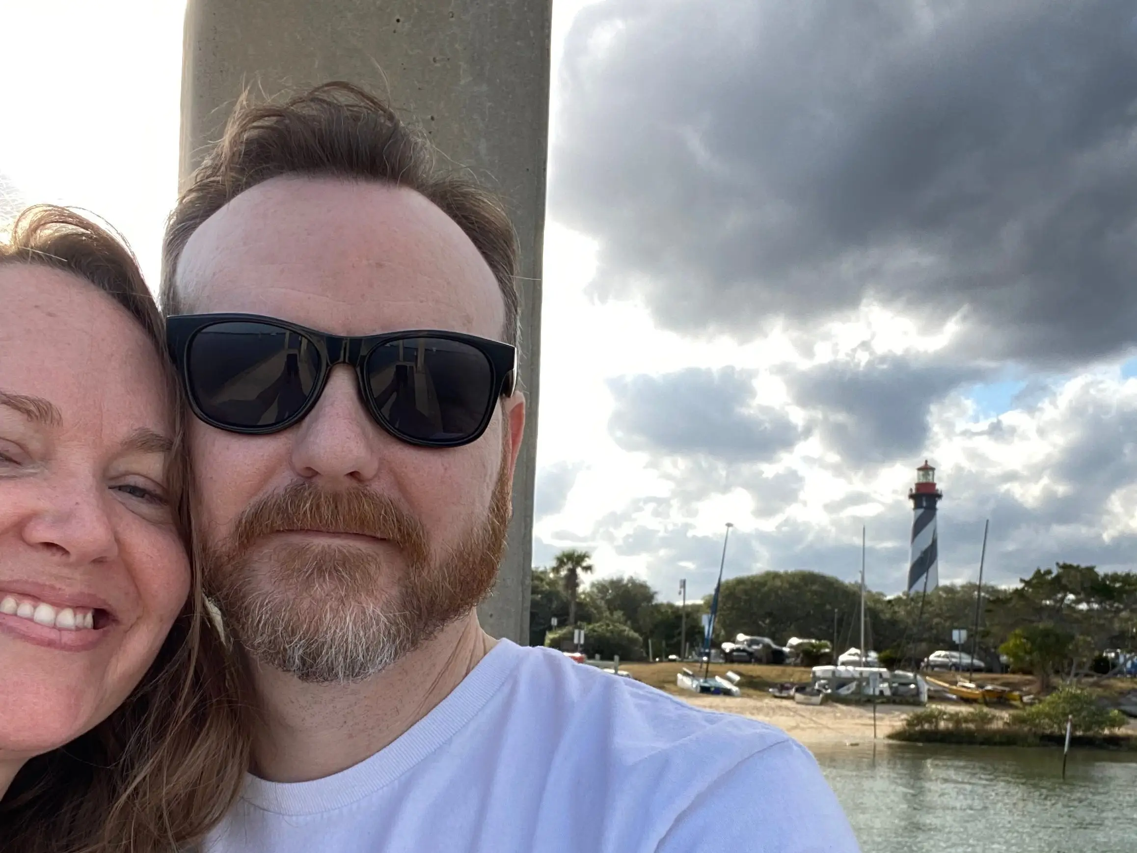 The author and her husband in St. Augustine, FL.