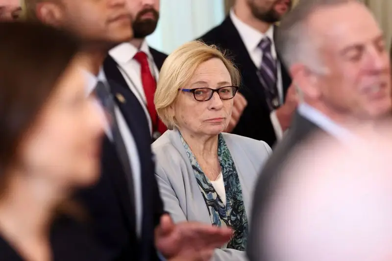 Gov. Janet Mills in a crowd
