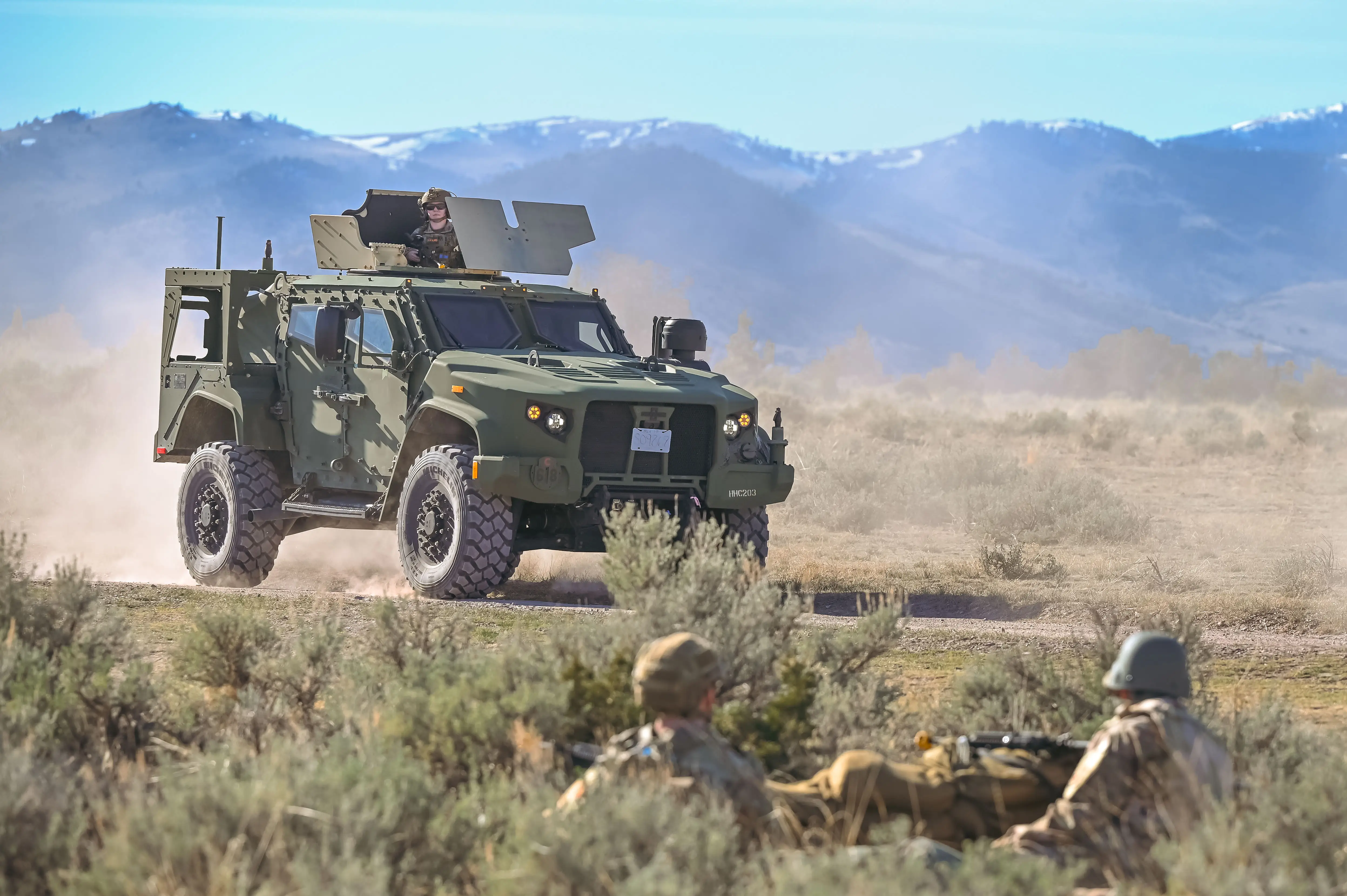 The Air Force is seeking thermal-protective camouflage nets large enough to cover Joint Light Tactical Vehicles.