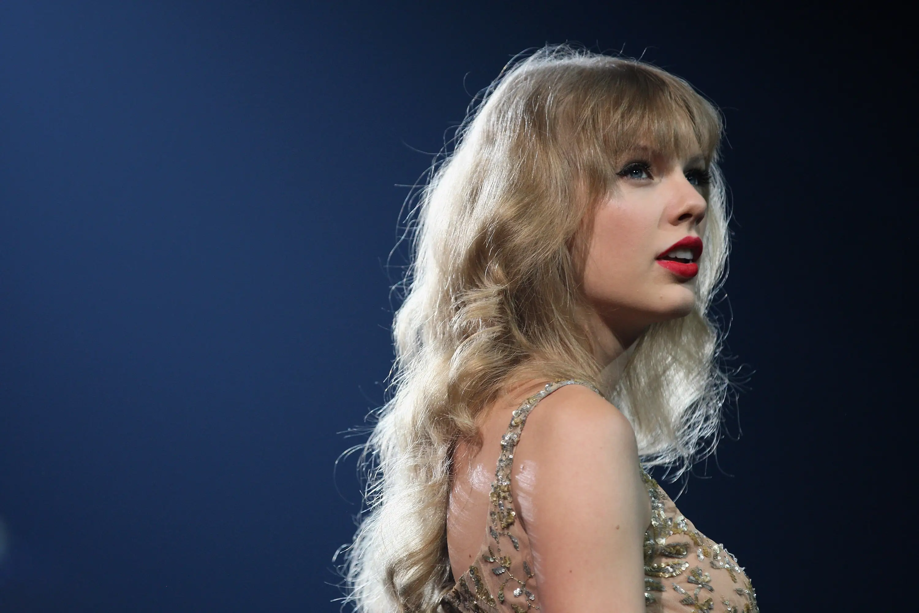 Taylor Swift, age 22, performs during the Speak Now World Tour in Auckland, New Zealand.