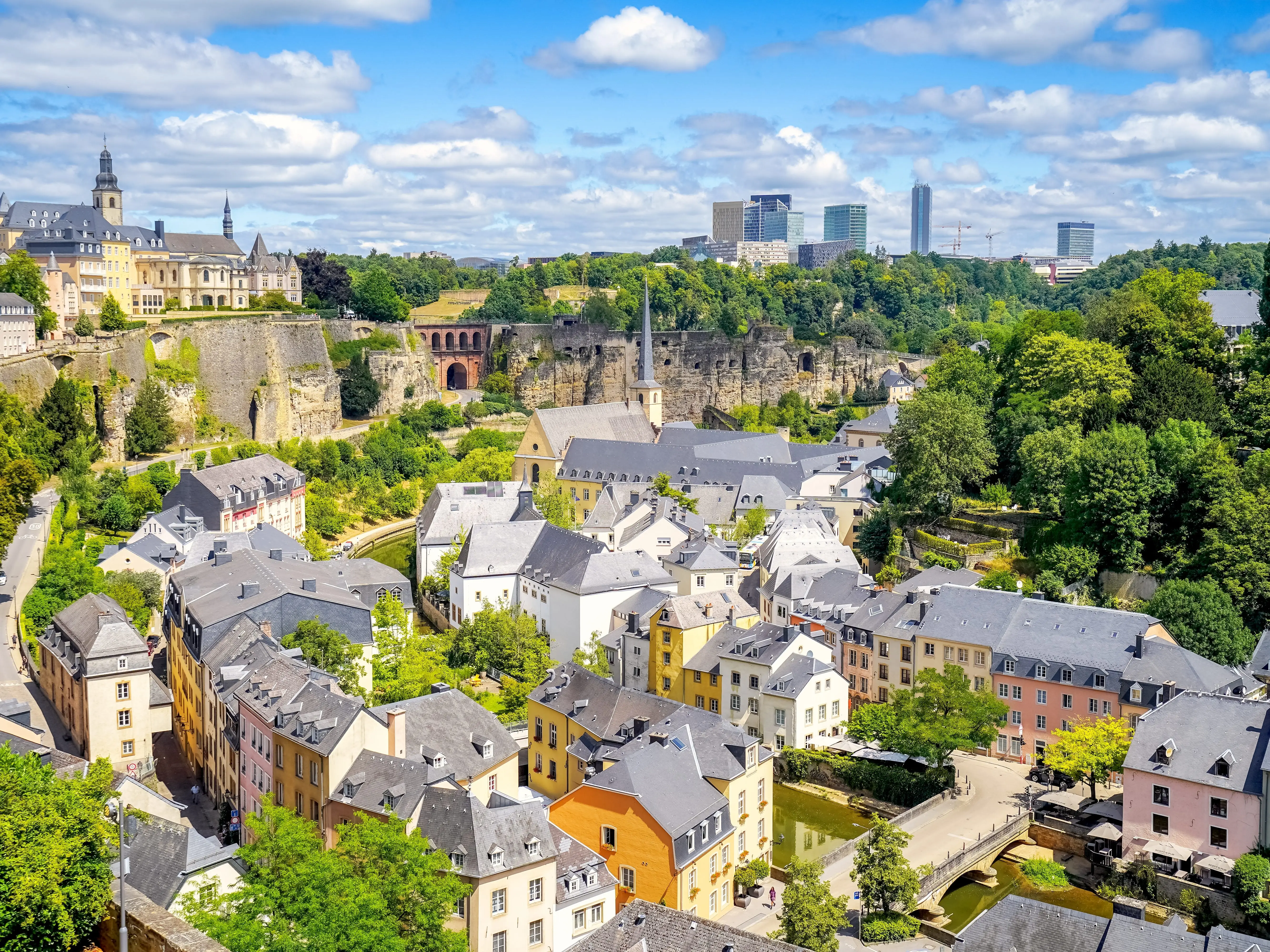 Houses in Luxembourg, Luxembourg.