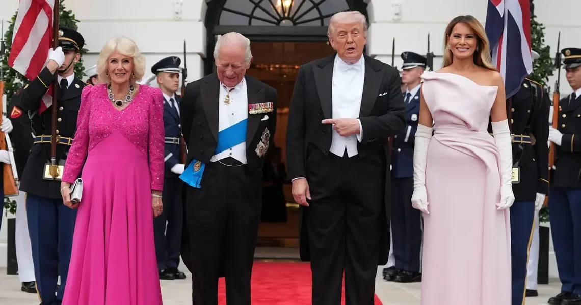 Melania Trump and Queen Camilla wore matching outfits during the royals’ White House visit. It was no accident.