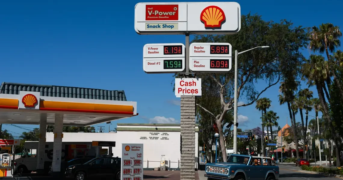 US gas prices surge to over $4.22 a gallon, the highest in 4 years