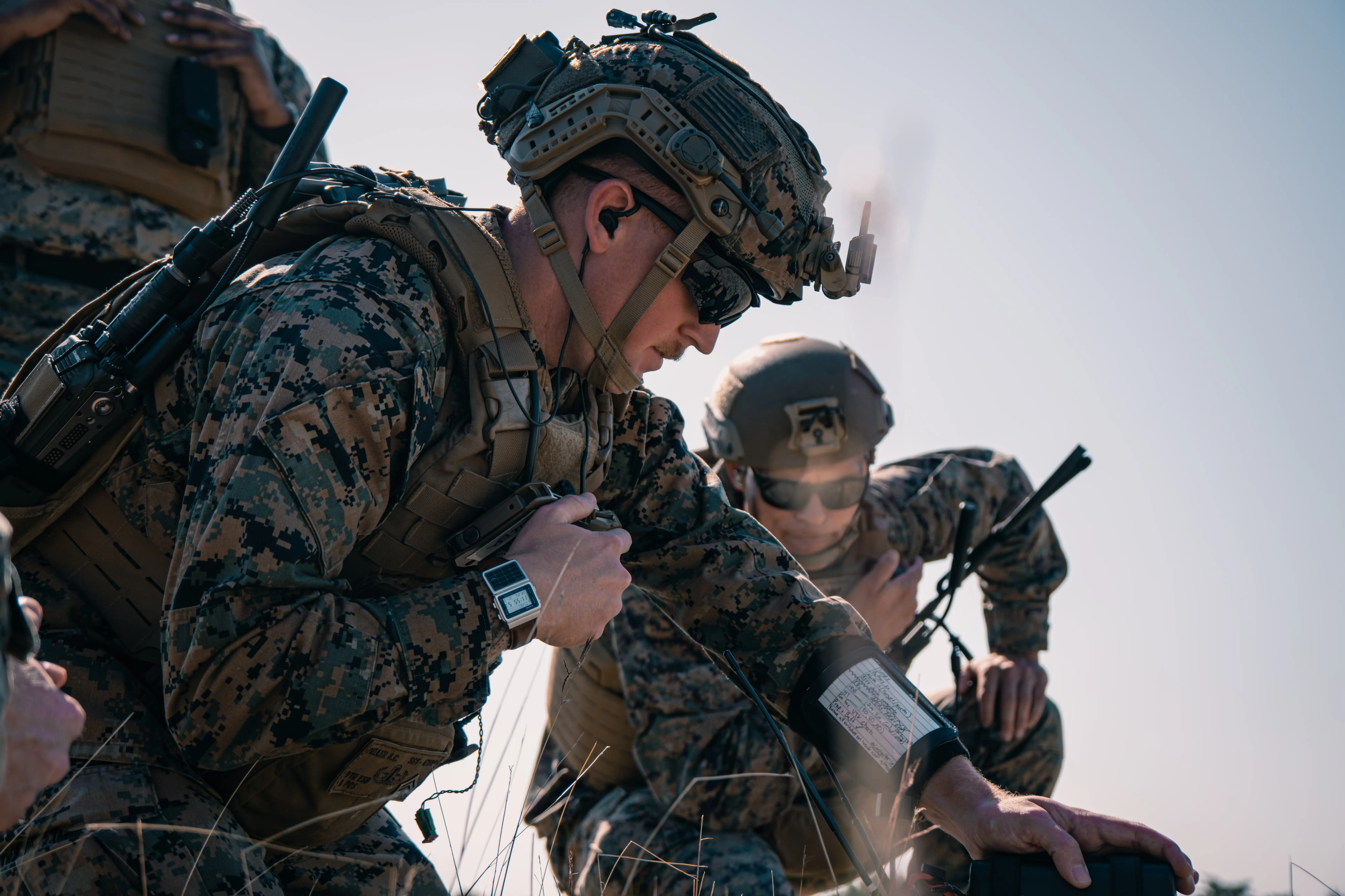 US Marines based in Okinawa, Japan train with drones on Dec. 9, 2025.