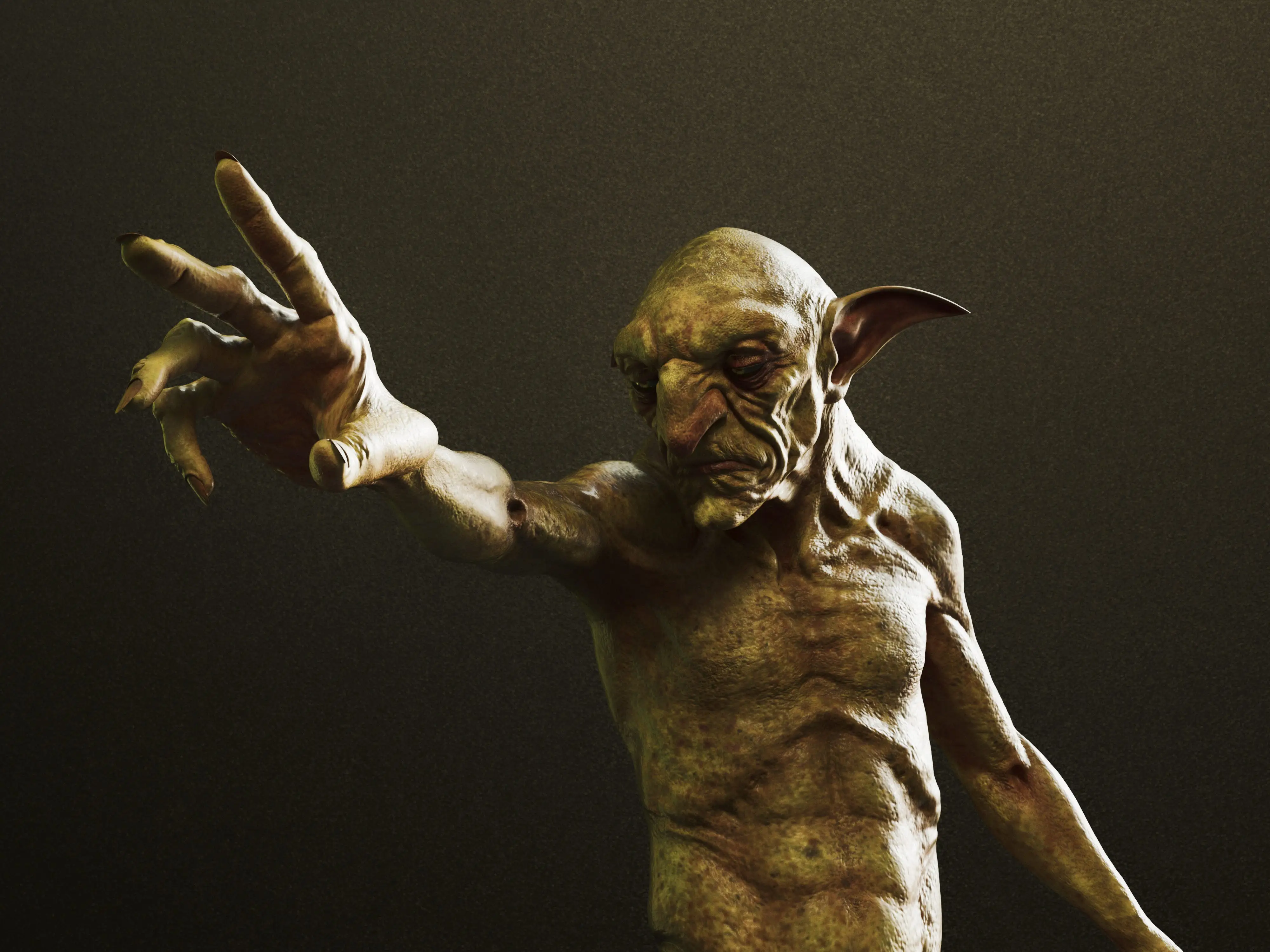 A goblin is pictured.