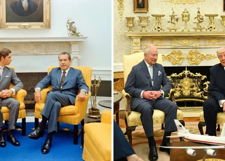 King Charles has met 10 US presidents, from Dwight Eisenhower to Donald Trump. Photos show their relationships through the years.
