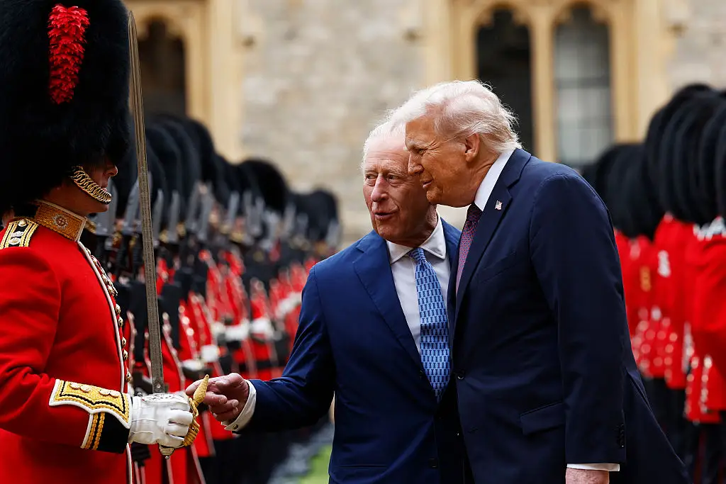 King Charles and Donald Trump at Windsor Castle.