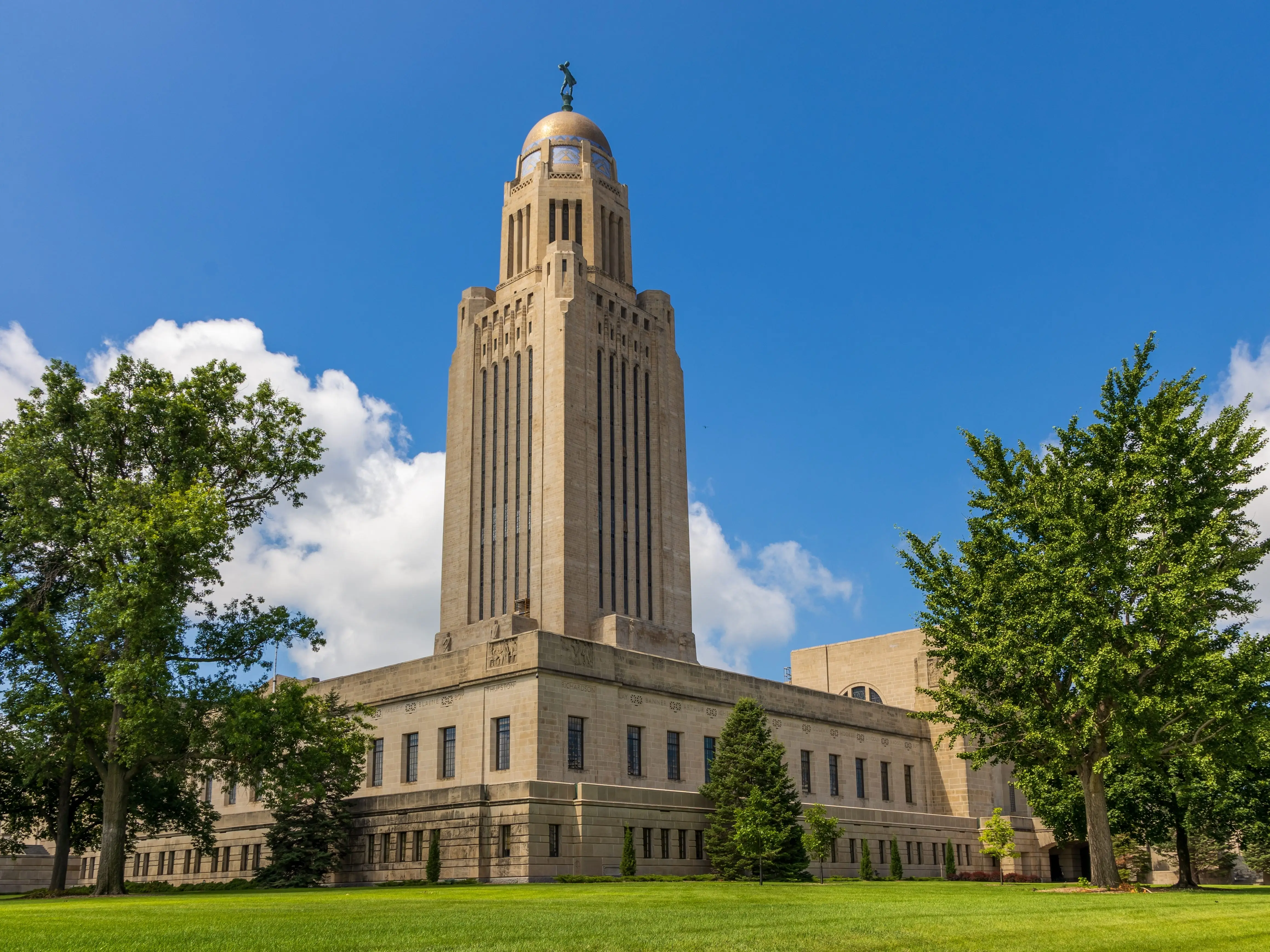 Nebraska State Capitol Building in Lincoln, Nebraska