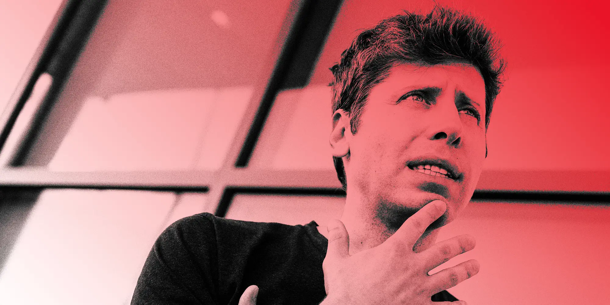 Photo treatment of Sam Altman