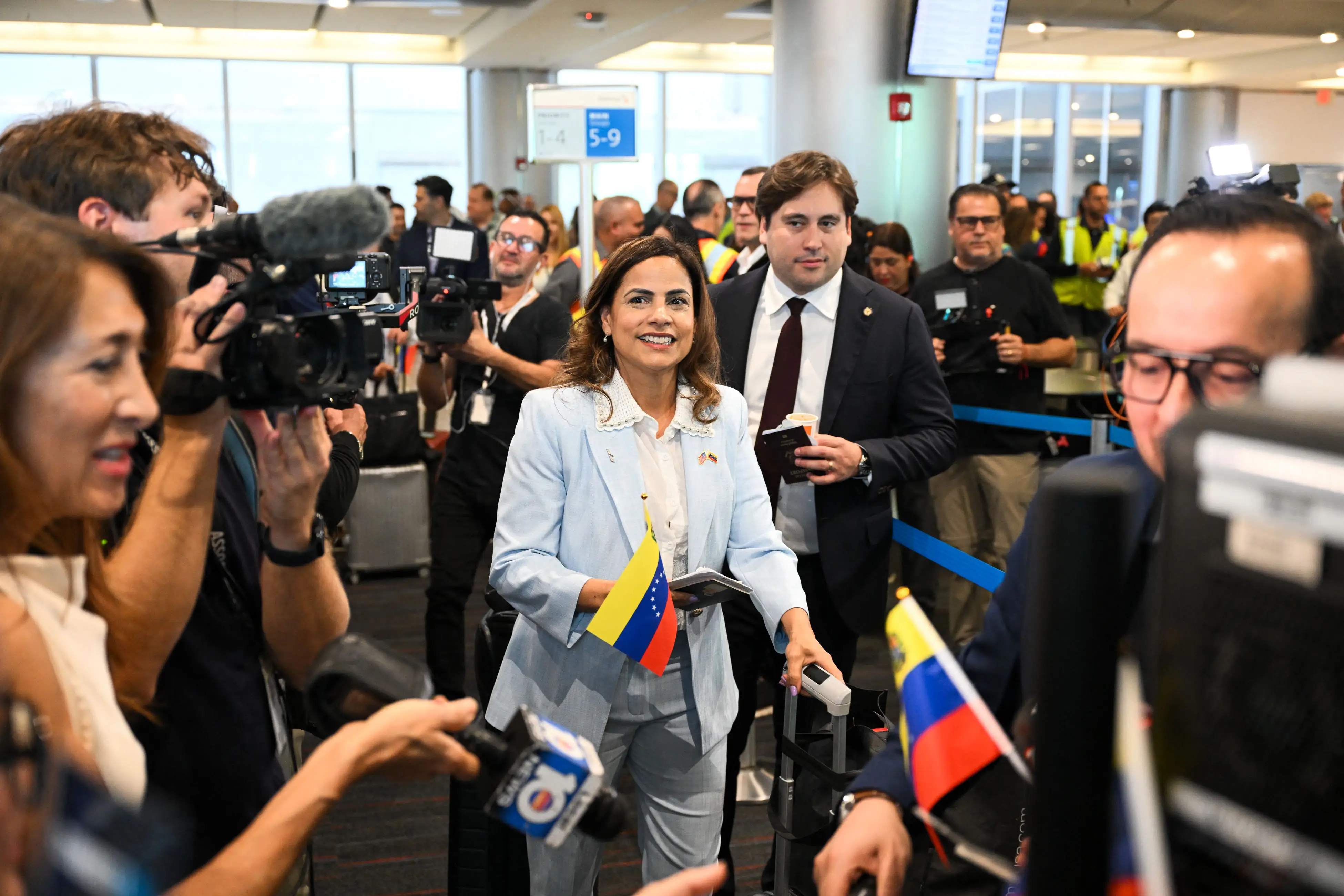 Festivities at the gate.