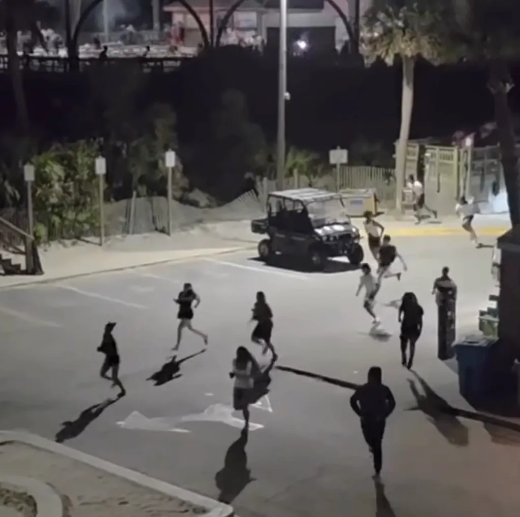 Authorities responded around 6:30 p.m. Saturday when hundreds of people gathered near the Tybee Island Pier and Pavilion area, a popular spot in the laid-back beach community.