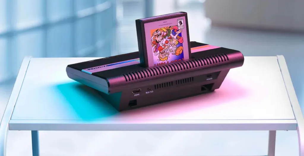 The rear of the Atari 7800+