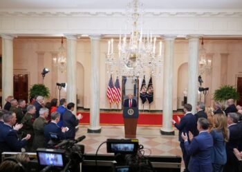 Trump’s hall-of-mirrors speech