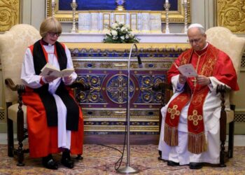 Pope Leo meets Sarah Mullally, first woman to be archbishop of Canterbury