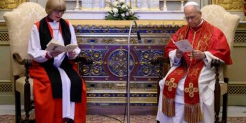 Pope Leo meets Sarah Mullally, first woman to be archbishop of Canterbury