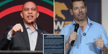 Hakeem Jeffries slammed for demanding Eric Swalwell drop out of Calif. gov race – but not resign from Congress